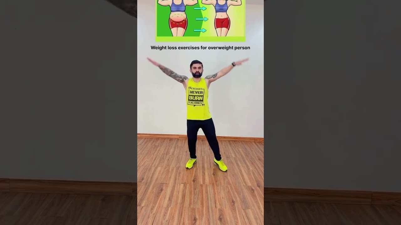 Weight loss exercises for overweight person | No Jump | 