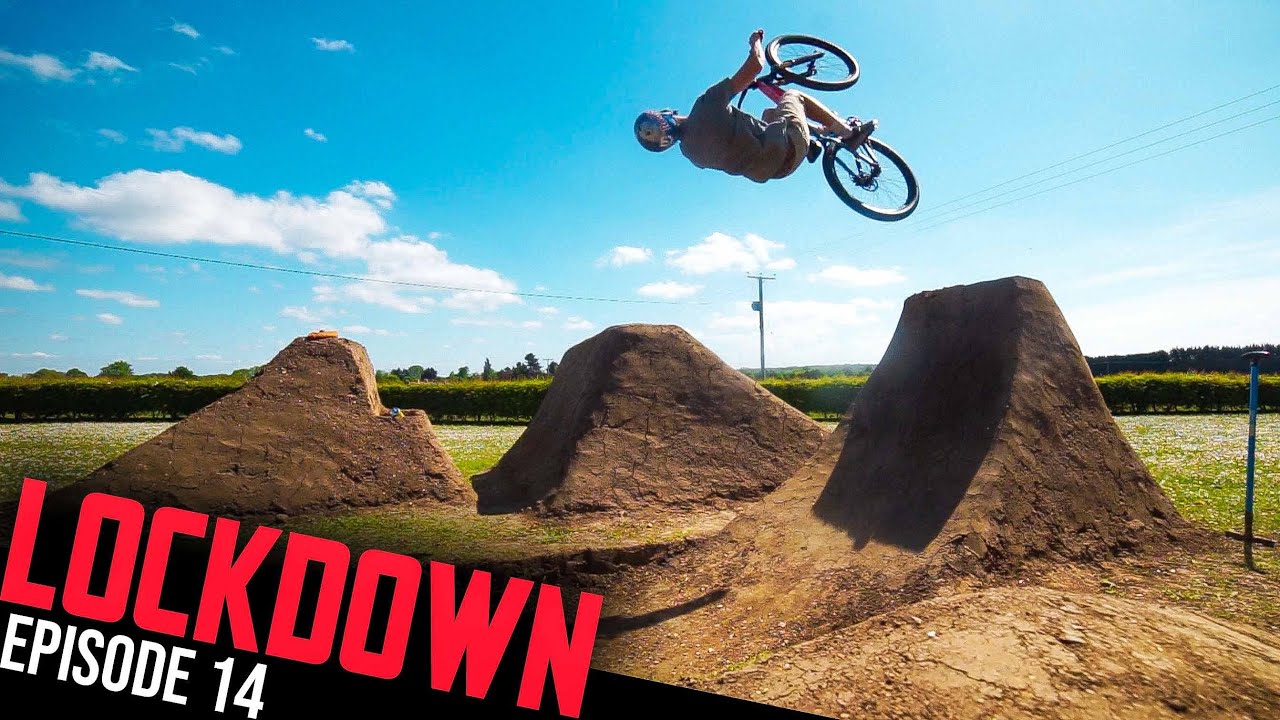 RIDING THE BEST NEW BACKYARD DIRT JUMP CREATION!! LOCKDOWN EP14
