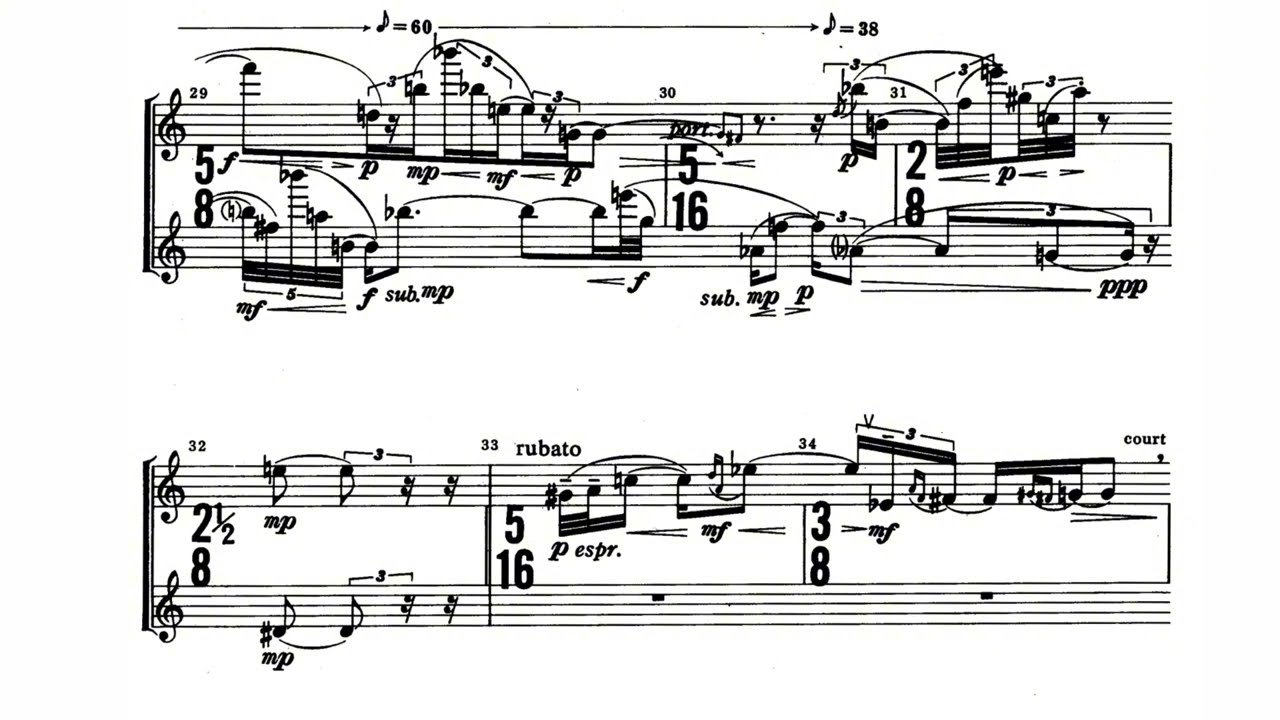 Takemitsu: Masque, "Continu"