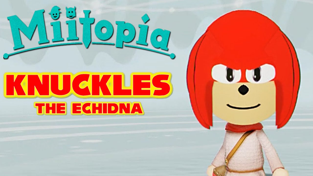 Making a Knuckles Mii (Sonic) in Miitopia with Makeup Creator