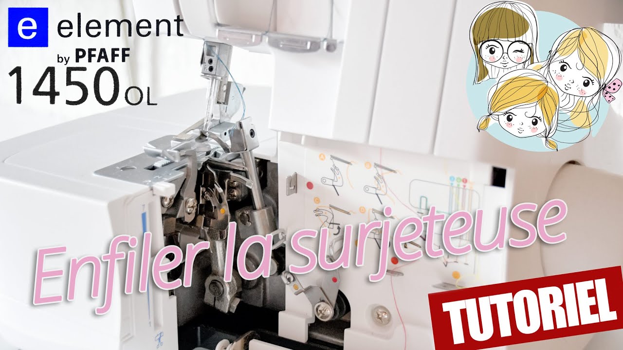 Comment enfiler la surjeteuse  lidl 1450 OL pfaff