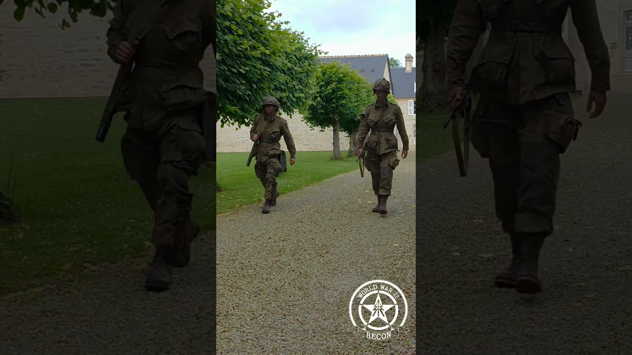 101st Airborne at La Baumee #ww2 #history #rememberinghistory #memorial #reenactment