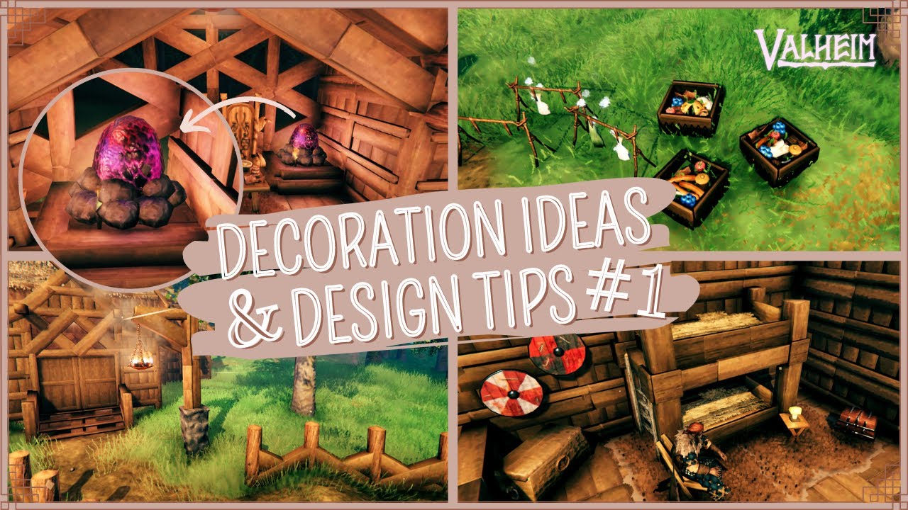 Valheim Build PART 1 - Decoration Ideas & Design Tips