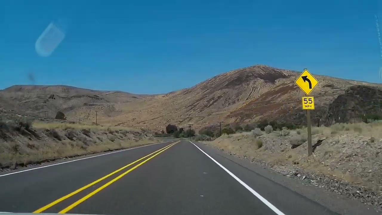US Highway 20 - Oregon - Vale to Burns 2x time lapse