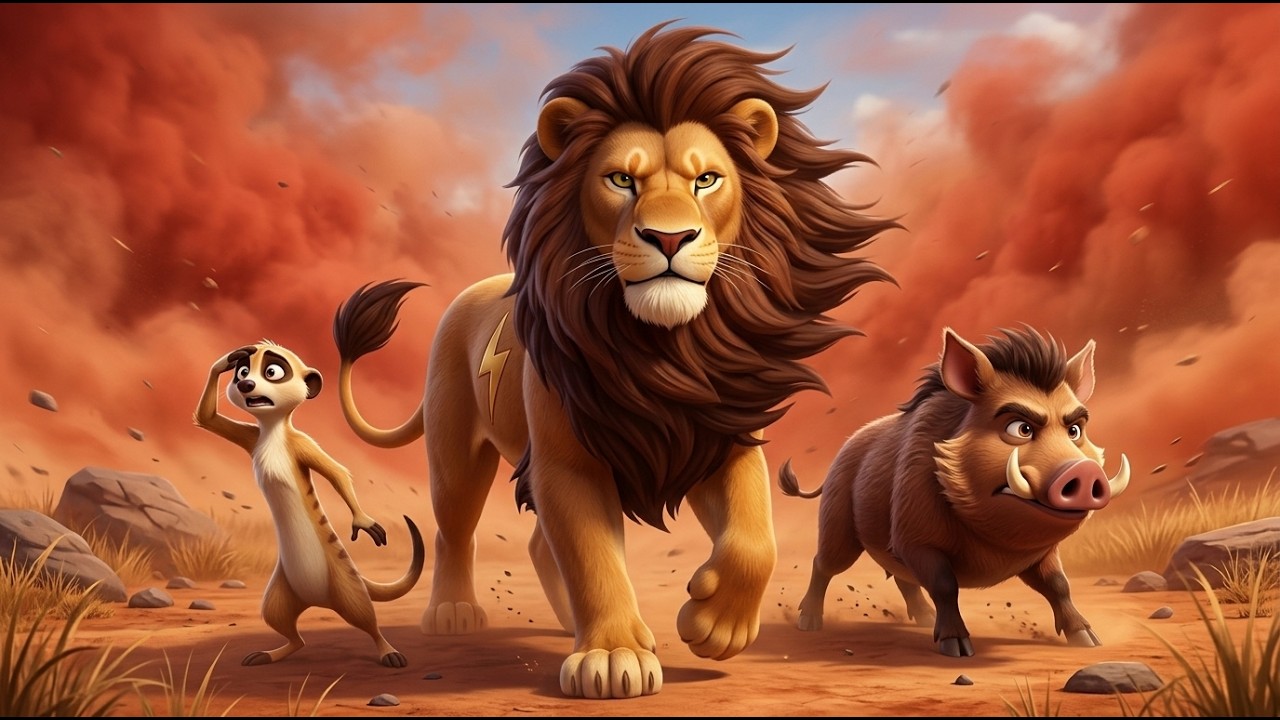 The Lion King: Baz And The Red Dust Storm 🌪️🦁 Survive The Savage Wind! | The Lion King Animation