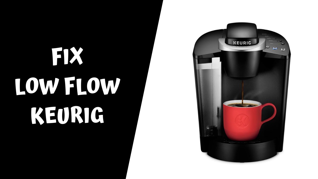 How to fix / repair a low flow Keurig coffee maker - not enough water - clogged  - k cup