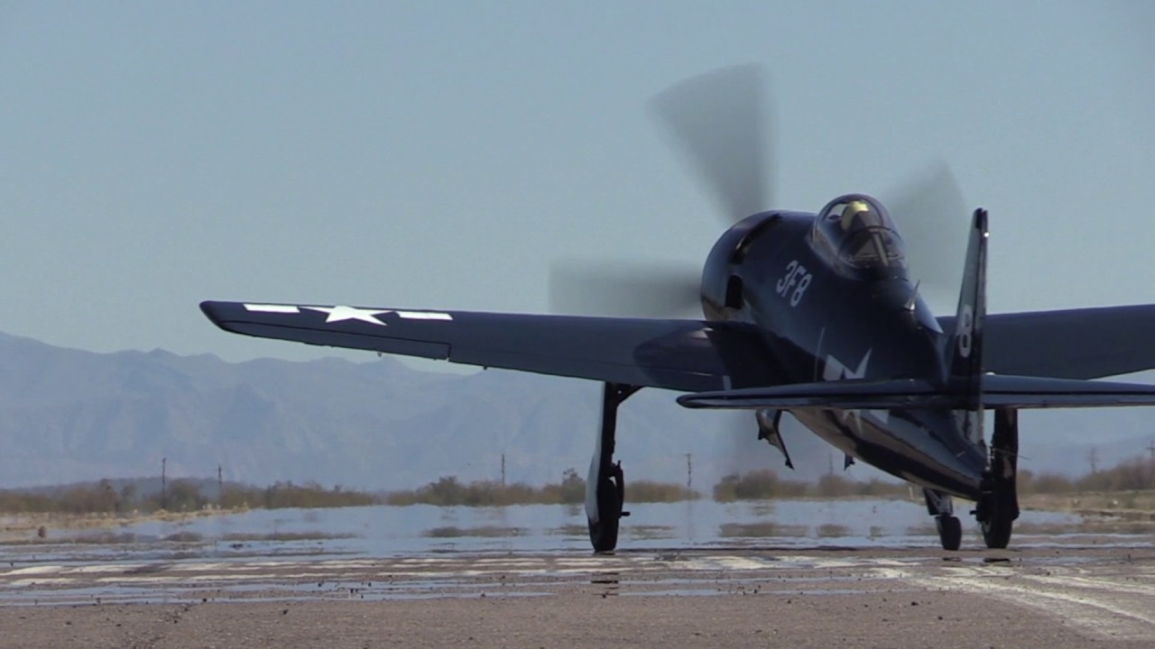 An F8F Bearcat and the T-28 Trojan Haircut