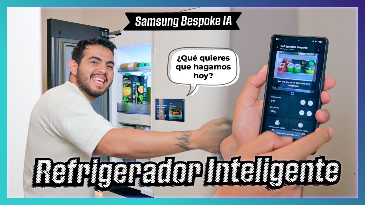 Mi nuevo REFRIGERADOR con INTELIGENCIA ARTIFICIAL | Samsung Bespoke IA