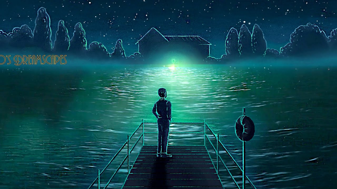 You're at a party at Gatsby watching Daisy's green light (oldies music, crickets, waves 3 HOURS ASMR