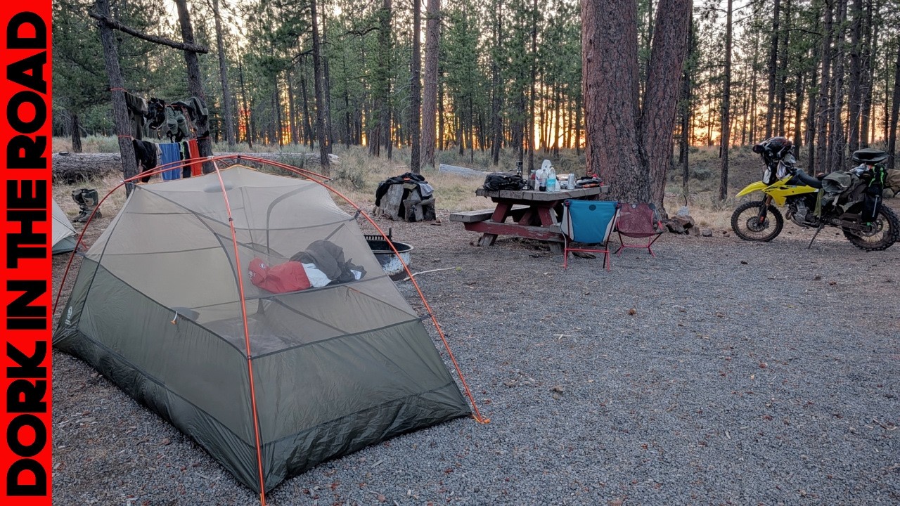 All the Motorcycle Camping Gear I Used on the NEW Oregon BDR (and How it all Worked Out...)