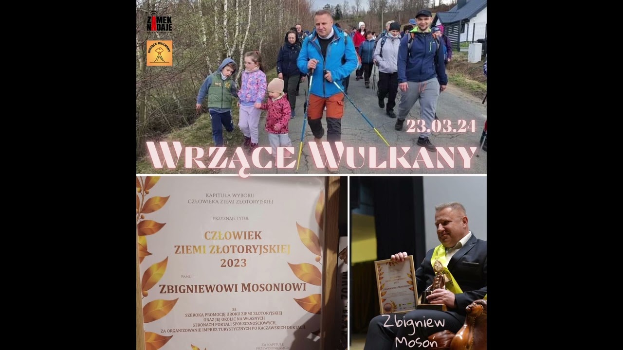 Wrzące Wulkany Zamek Nadaje Zbigniew Mosoń Góry i Pogórze Kaczawskie