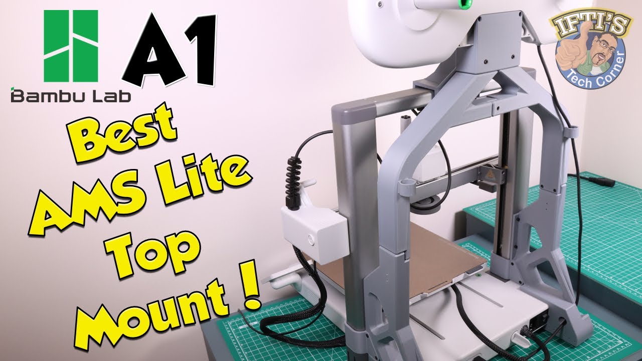 Is this the BEST Bambu Lab A1 AMS Lite Top Mount?! : Complete Build!