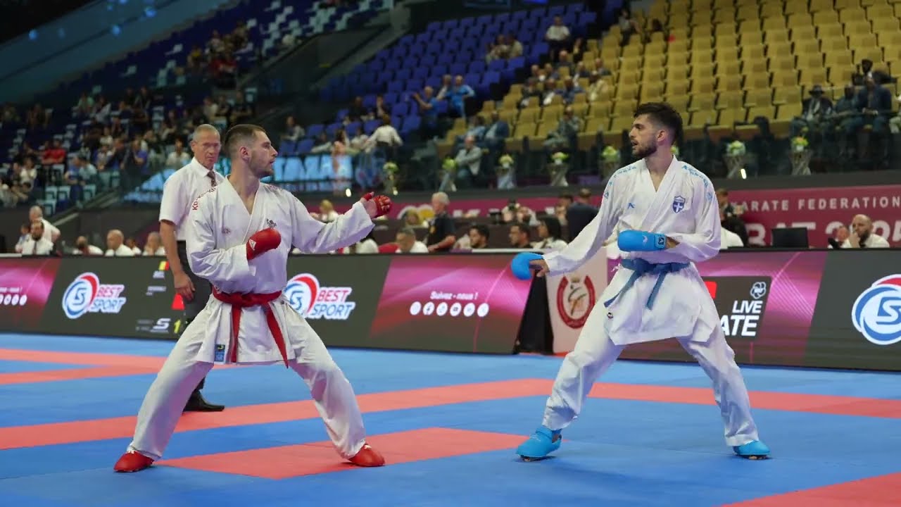 Quarter-Final Male Kumite -84kg: MARTINA MICHELE (ITALY) vs MASTROGIANNIS KONSTANTINOS (GREECE)