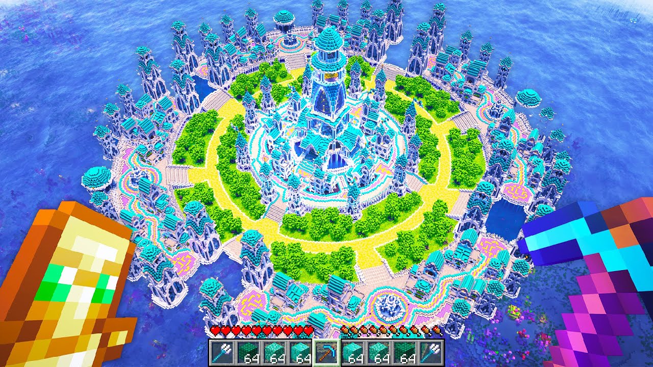 Eu Transformei o OCEANO em ATL&Acirc;NTIDA no Minecraft