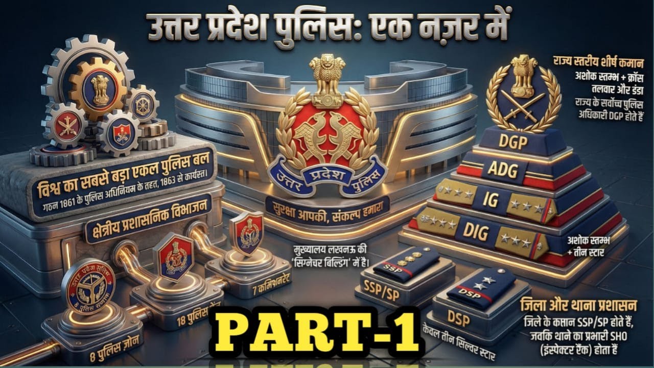 UP Police: Quick Overview | Essential Facts, Ranks, & Full Structure for All UP Exams