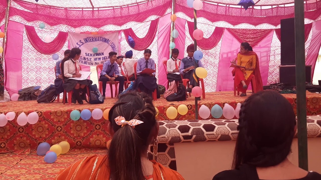 JUSS INTERNATIONAL SCHOOL SEKHWAN. SKIT BY 9th class students