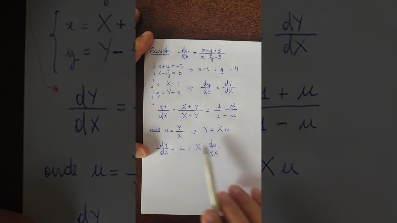 10 - Equação redutível à homogênea.