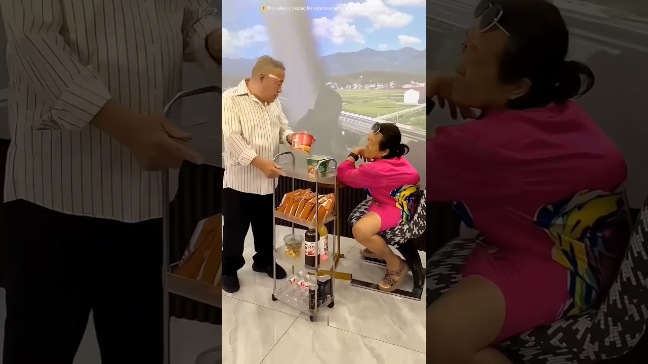 Grandma going to trip but uncle..😨