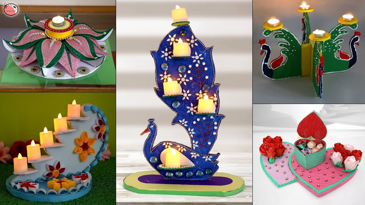 9 Diwali Creative Decoration ideas.... at Home !!! Best Out of Waste