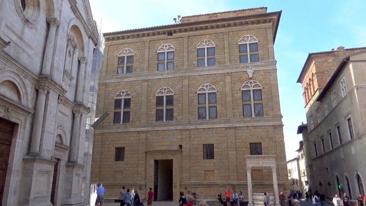Piccolomini Palace, Pienza, Siena, Tuscany, Italy, Europe