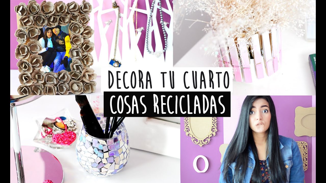 DECORA TU CUARTO, CON MATERIAL RECICLADO ♥ - Nelita