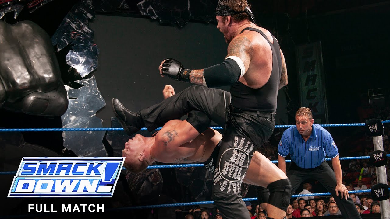 ПОЛНЫЙ МАТЧ — Гробовщик против Брока Леснара против Биг Шоу: SmackDown, 28 августа 2003 г.