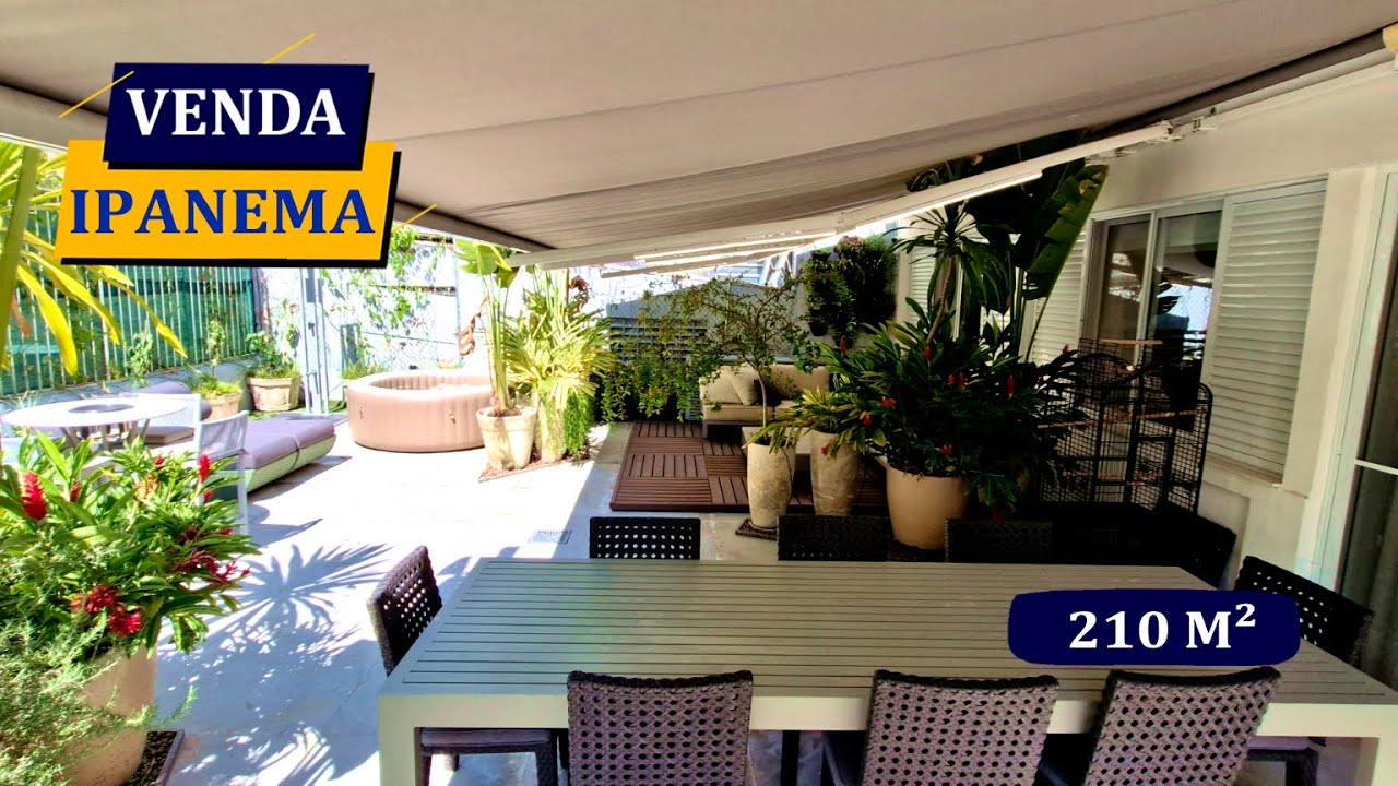 IPANEMA POSTO 10 EXCLUSIVÍSSIMO APARTAMENTO UP GARDEN REFORMADO 210M² TERRAÇO ENORME 3 SUÍTES VAGA