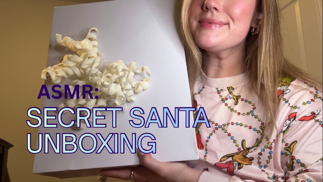 ASMR | Secret Santa Gift Unboxing🎅🏼🎄❤️