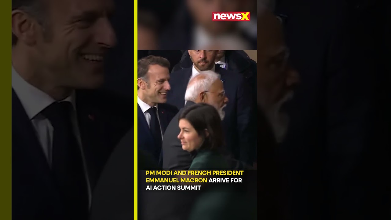 #watch PM Modi and French President Emmanuel Macron arrive for AI Action Summit