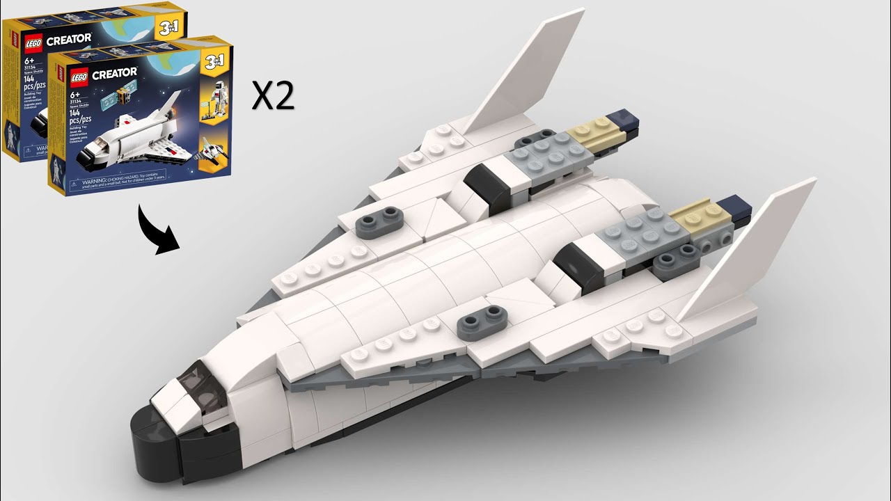LEGO Аватар: Космический челнок «Валькирия» (SSTO) — альтернативная сборка из 2 деталей (31134).