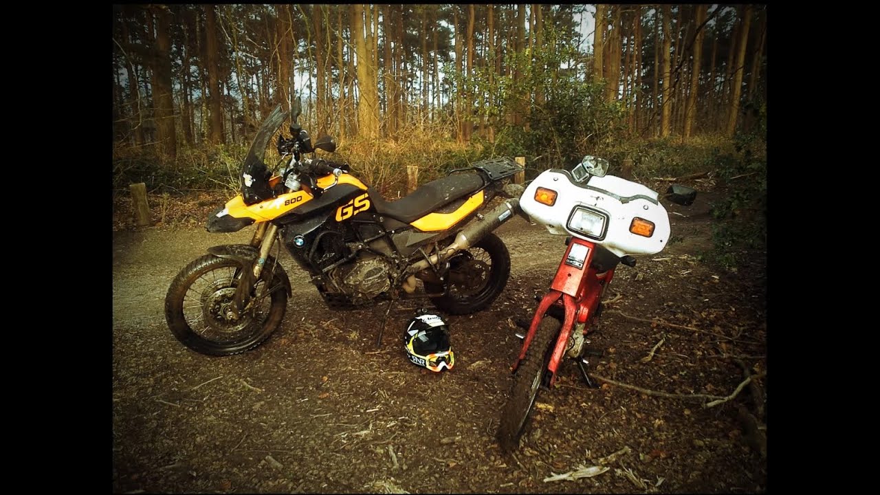 Honda c90 VS bmwf800gs (off road)