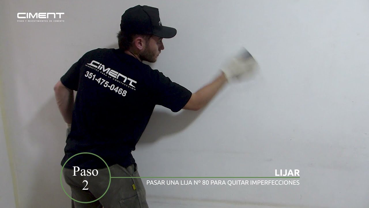Aplicación Microcemento en Pared