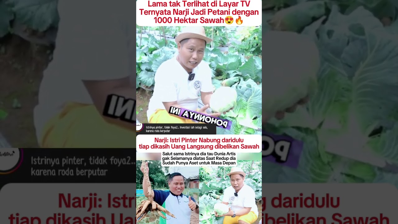Narji kini jadi Petani 