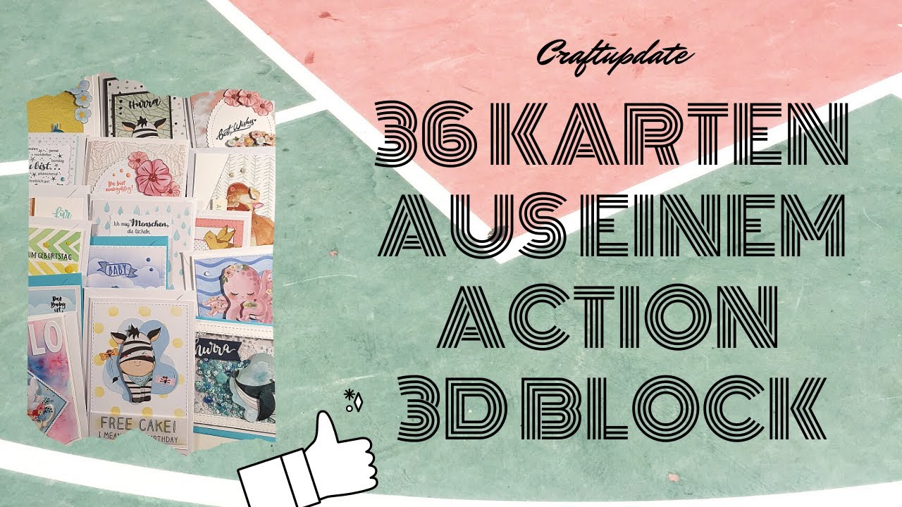 36 Karten aus einem Action 3D Block | Inspiration | Craftupdate