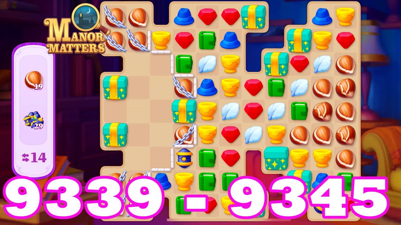 Manor Matters 9339 - 9345 HD Gameplay 3 match puzzle Android | 9340 | 9341 | 9342 | 9343 | 9344
