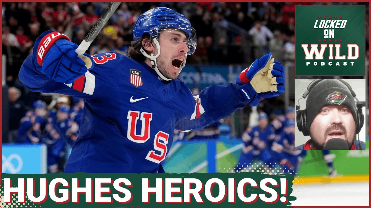 SPOTLIGHT: Wild’s Matt Boldy Sets Up Quinn Hughes—USA OVERTIME Goal Stuns Sweden in Olympics