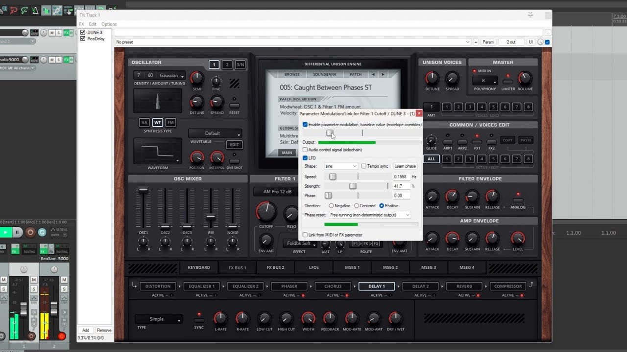How to modulate VST parameters in REAPER