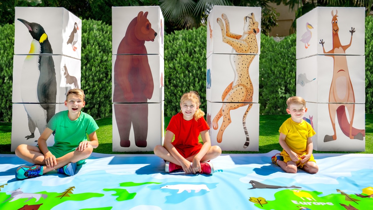 Belajar Nama Hewan dan Planet Bersama Hewan Kubus 🧊 | Video Edukasi Anak