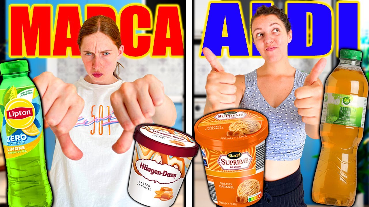PRODOTTI DI MARCA vs ALDI 😰 sfida la sottomarca!