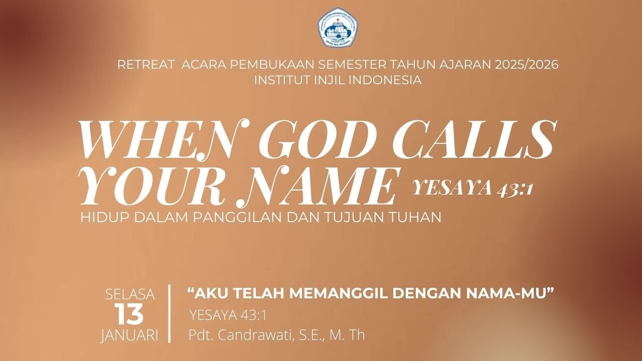 IBADAH MALAM - RETREAT PEMBUKAAN SEMESTER TAHUN 2026 | 13 - 15 JANUARI 2026