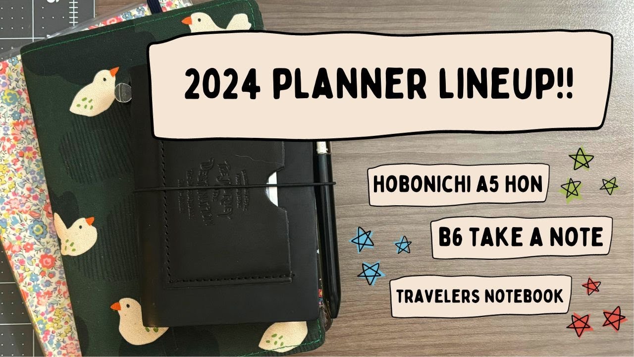 2024 planner lineup + techo kaigi ✨ // hobonichi, take a note, traveler's company