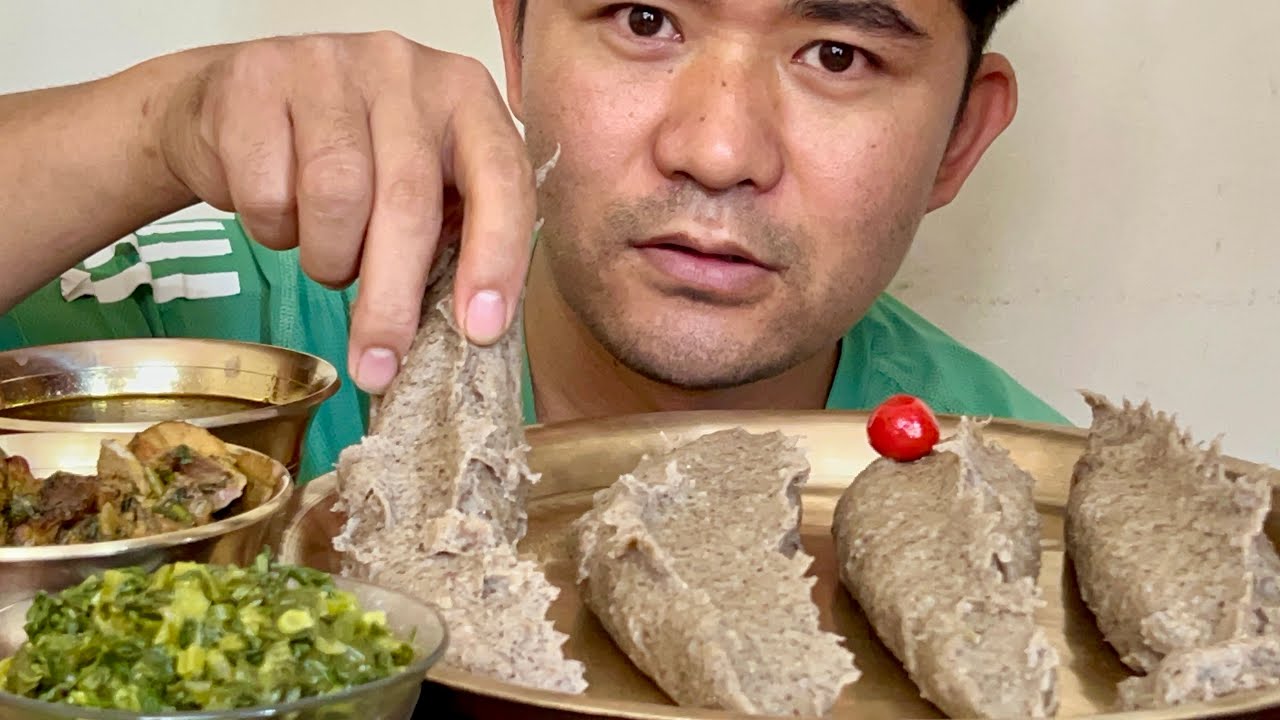 Local Chicken Soup With Buckwheat Dhido | Nepali Food