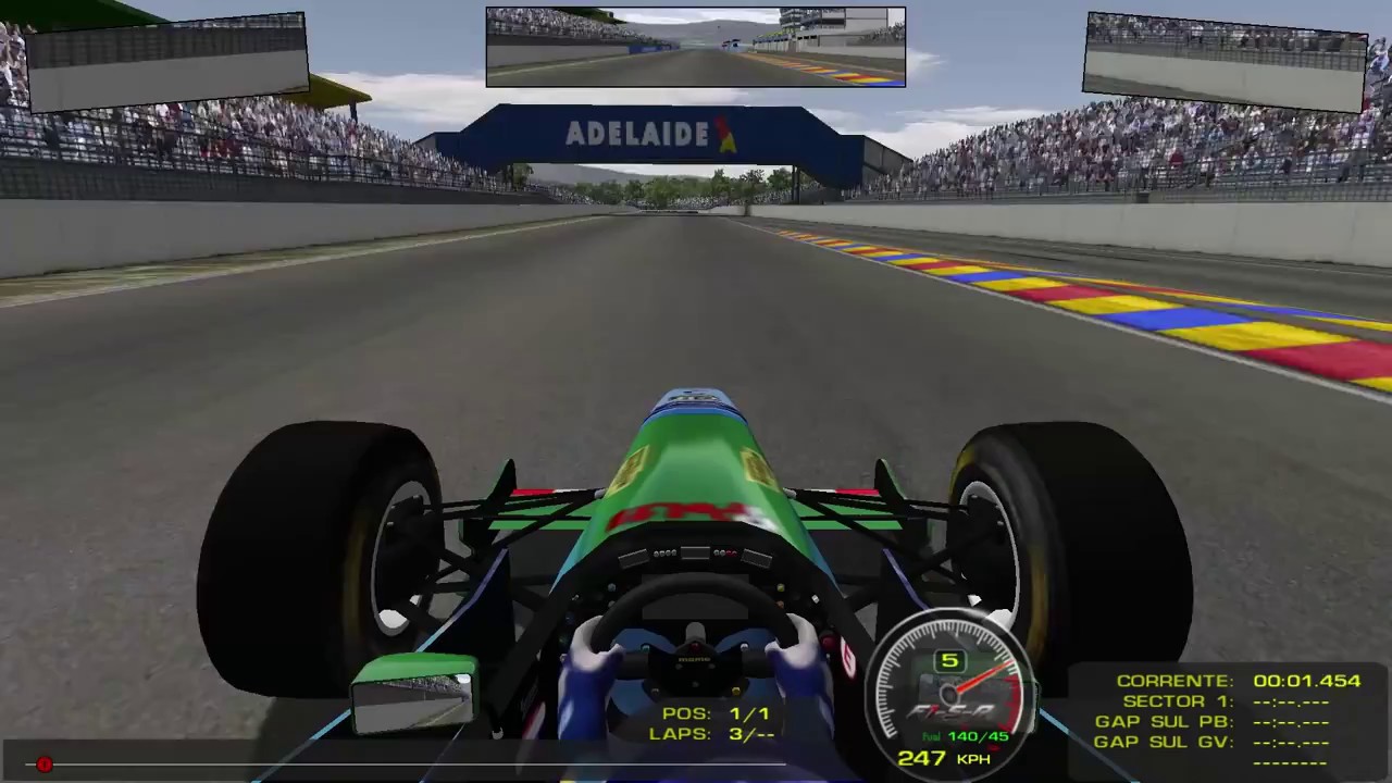 rfactor | F1 1994 F1-SR | Benetton B194 | Adelaide - Onboard Lap
