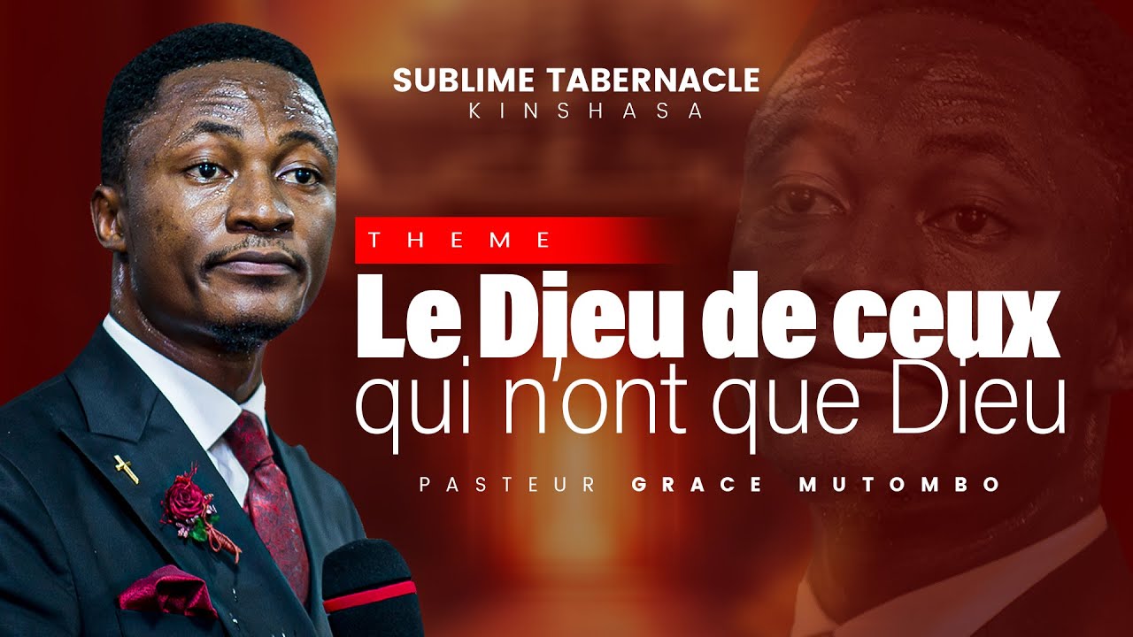 LA REGENERATION VOL10: LE DIEU DE CEUX QUI N'ONT QUE DIEU. Past GRACE MUTOMBO. VENDREDI 28. 07. 2023