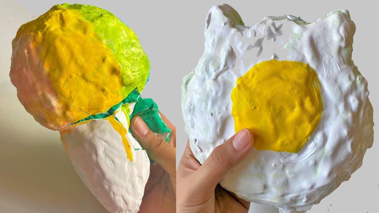 Cracking a Fried Egg Made of Clay 🥚💥 | EXTREMELY Crunchy ASMR