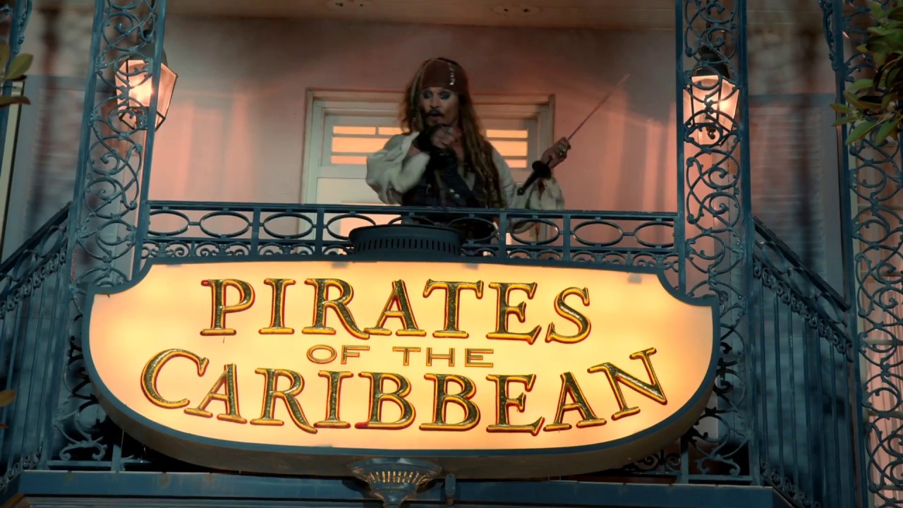 Johnny Depp Surprises Fans as Captain Jack Sparrow at Disneyland!