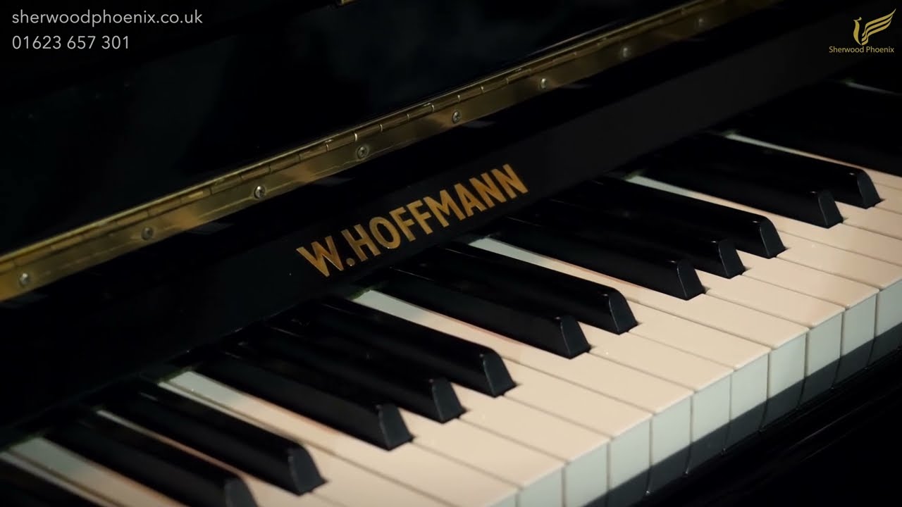 W. Hoffmann T128 Black Upright Piano No. 165929 | Comparison Demonstration Sherwood Phoenix