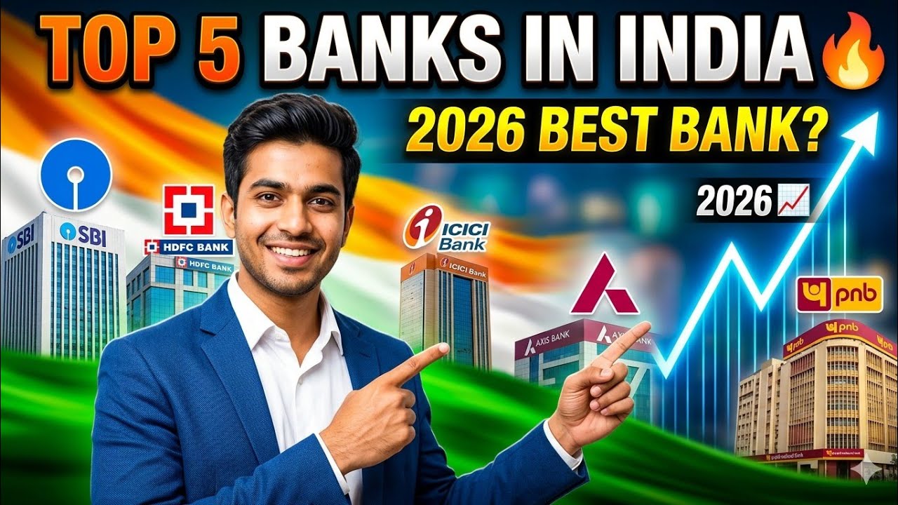 Top 5 Banks in India 2026 🇮🇳 | Best Banks for Savings, Loans & Credit Cards.