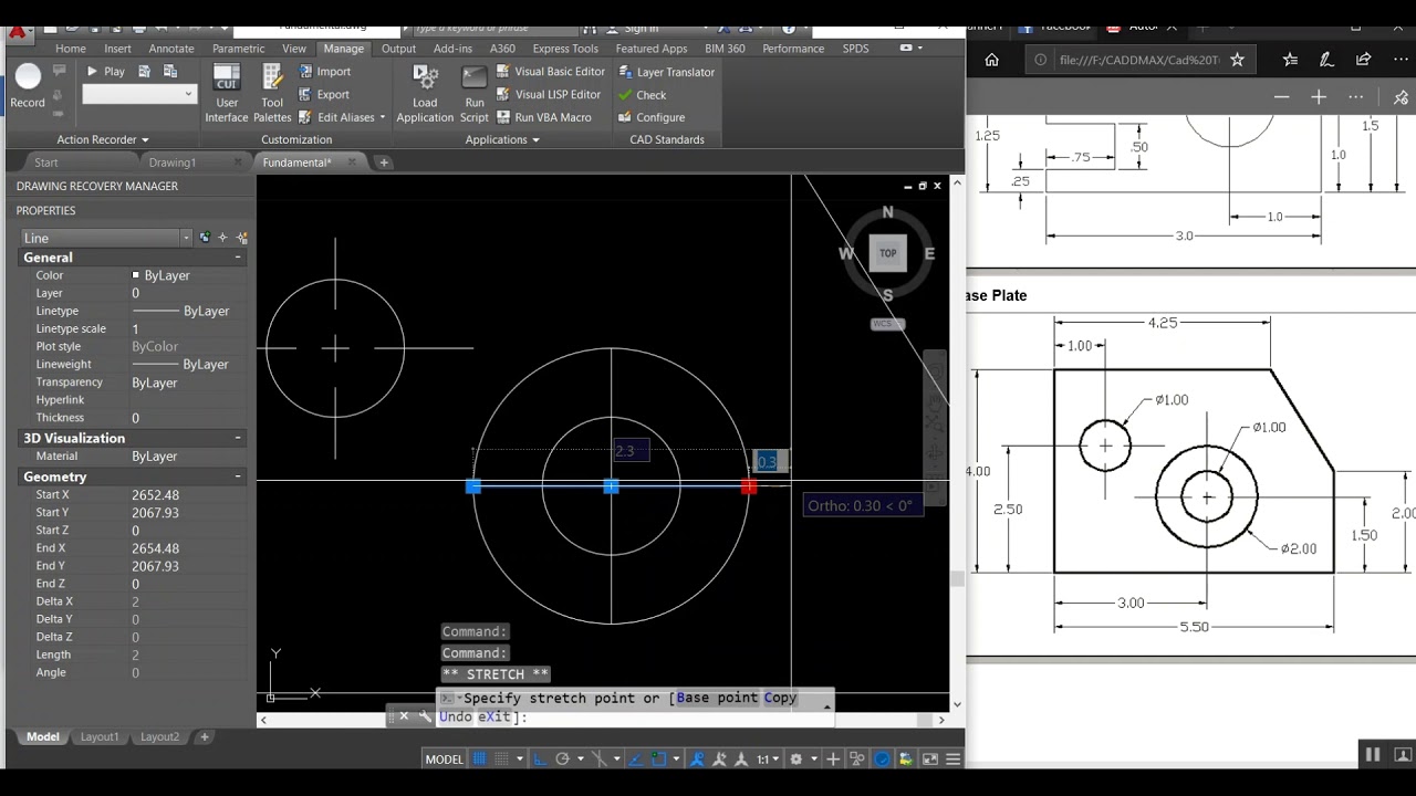Autocad - Base Plate