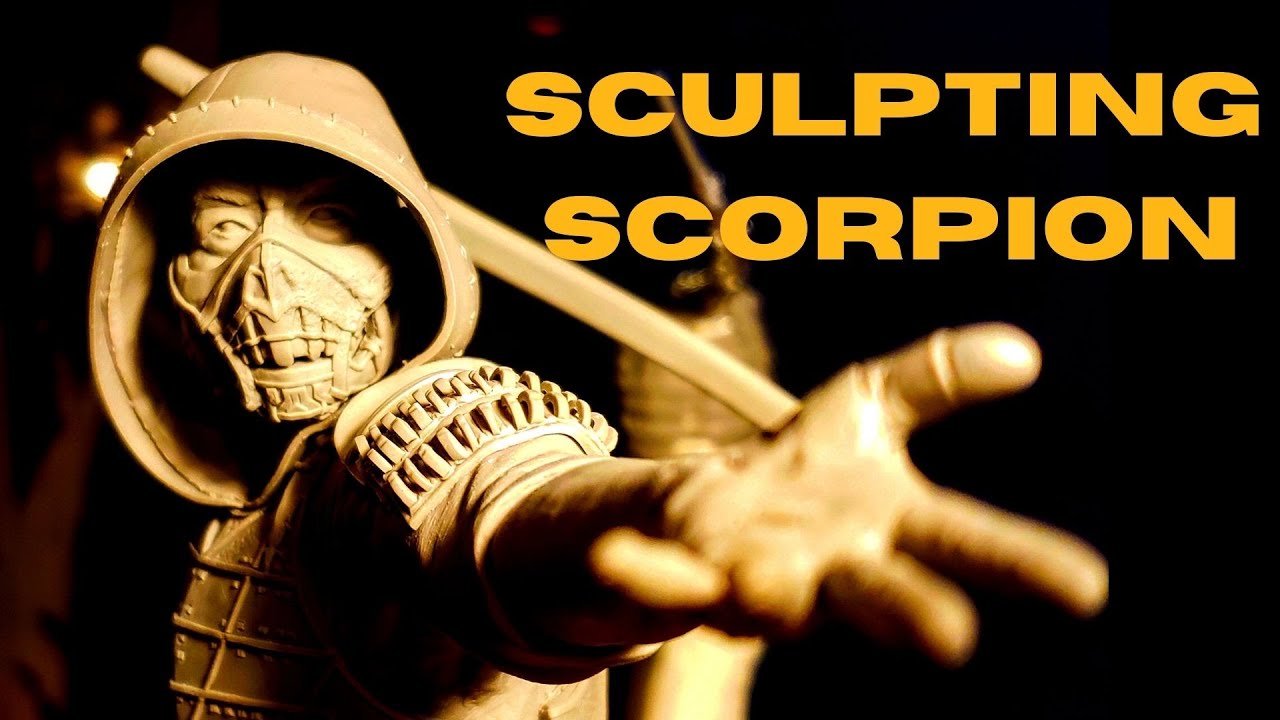 Sculpting Scorpion from Mortal Kombat (2021) - Sixth Scale